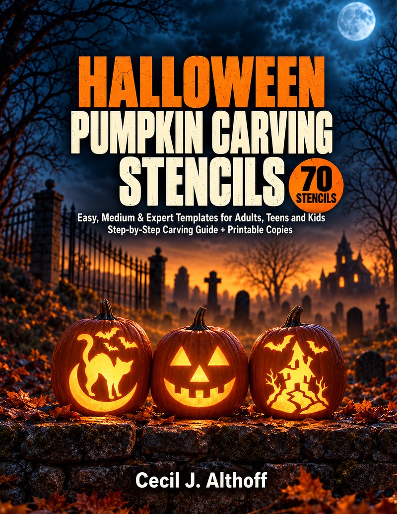 Cover of Halloween Pumpkin Carving Stencils