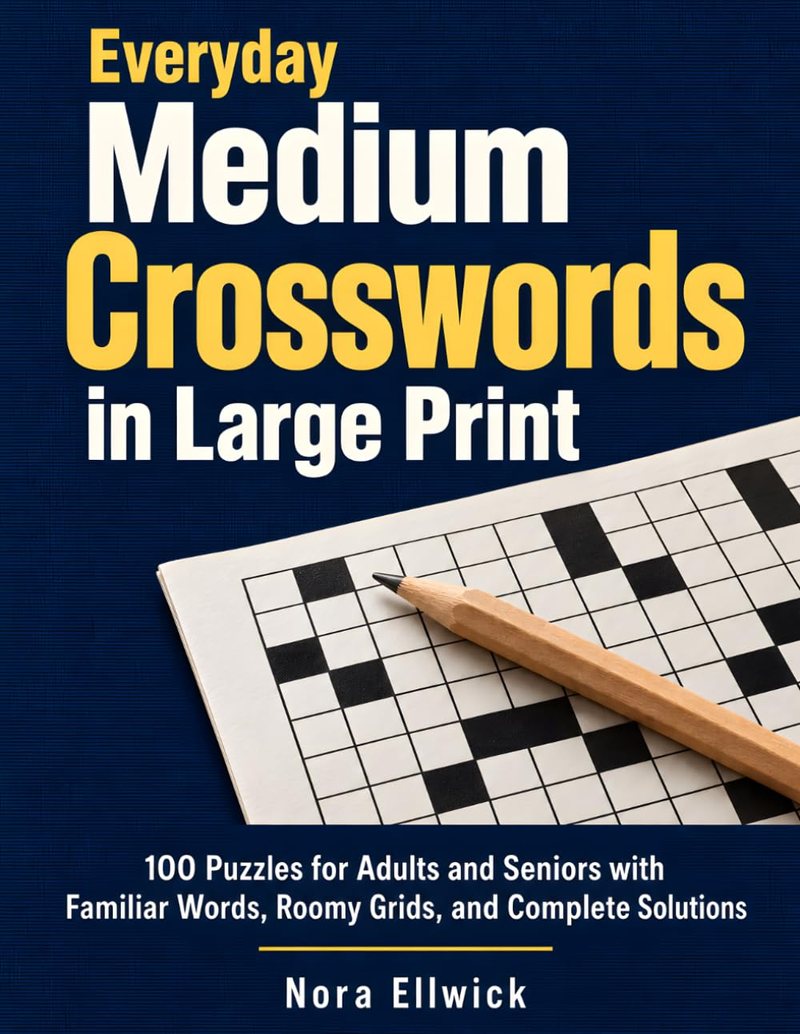 Cover of Everyday Medium Crosswords in Large Print
